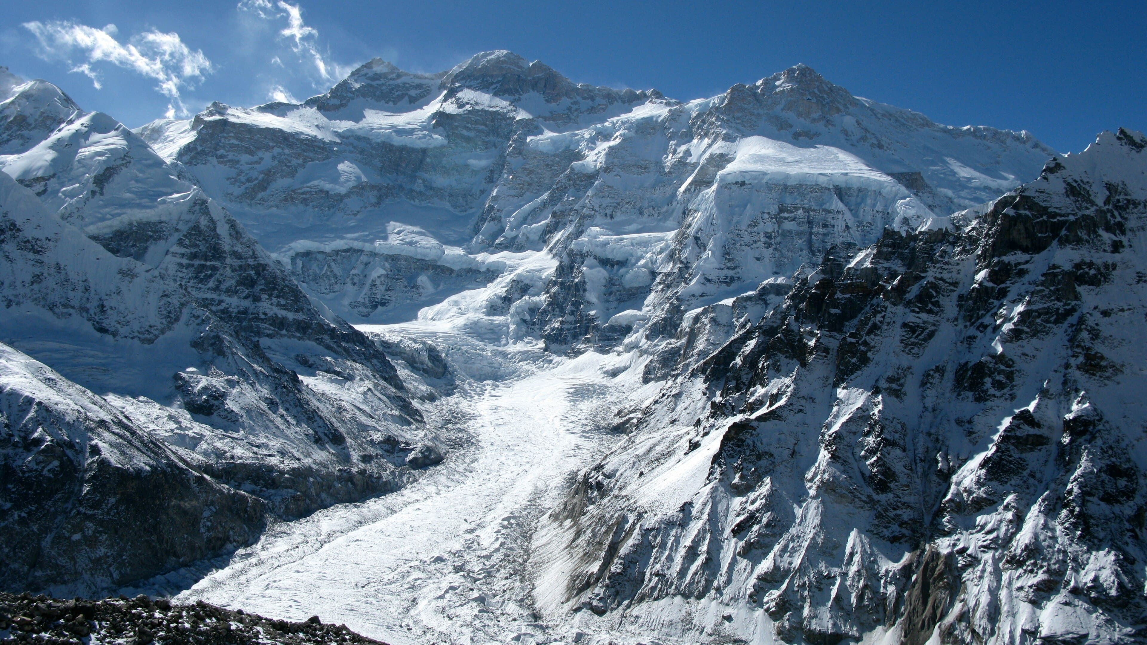 Kangchenjunga seen from Pangpema, the north base camp