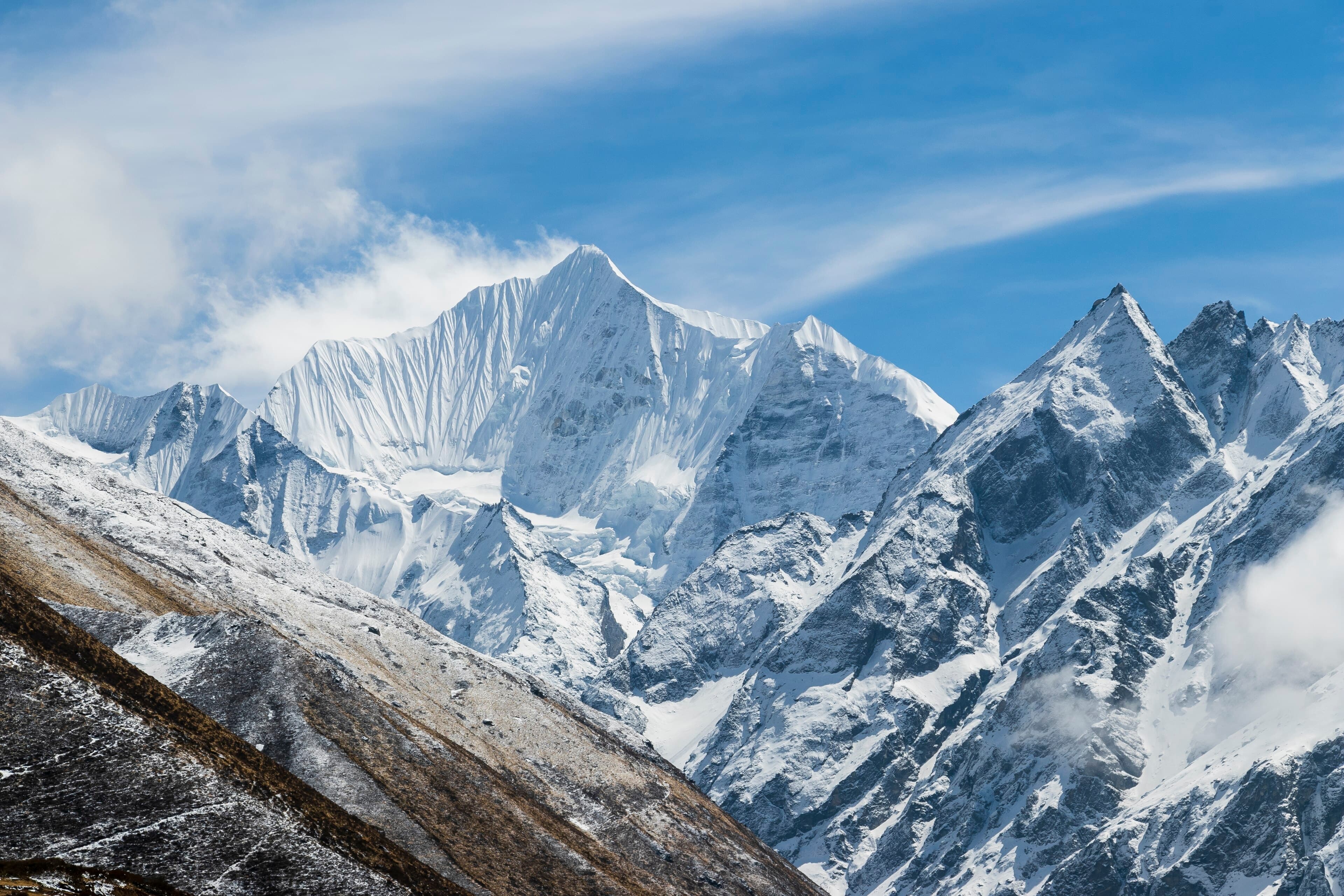 Gangchempo, 6,387 m, above Kyanjin Gompa in the Langtang Valley
