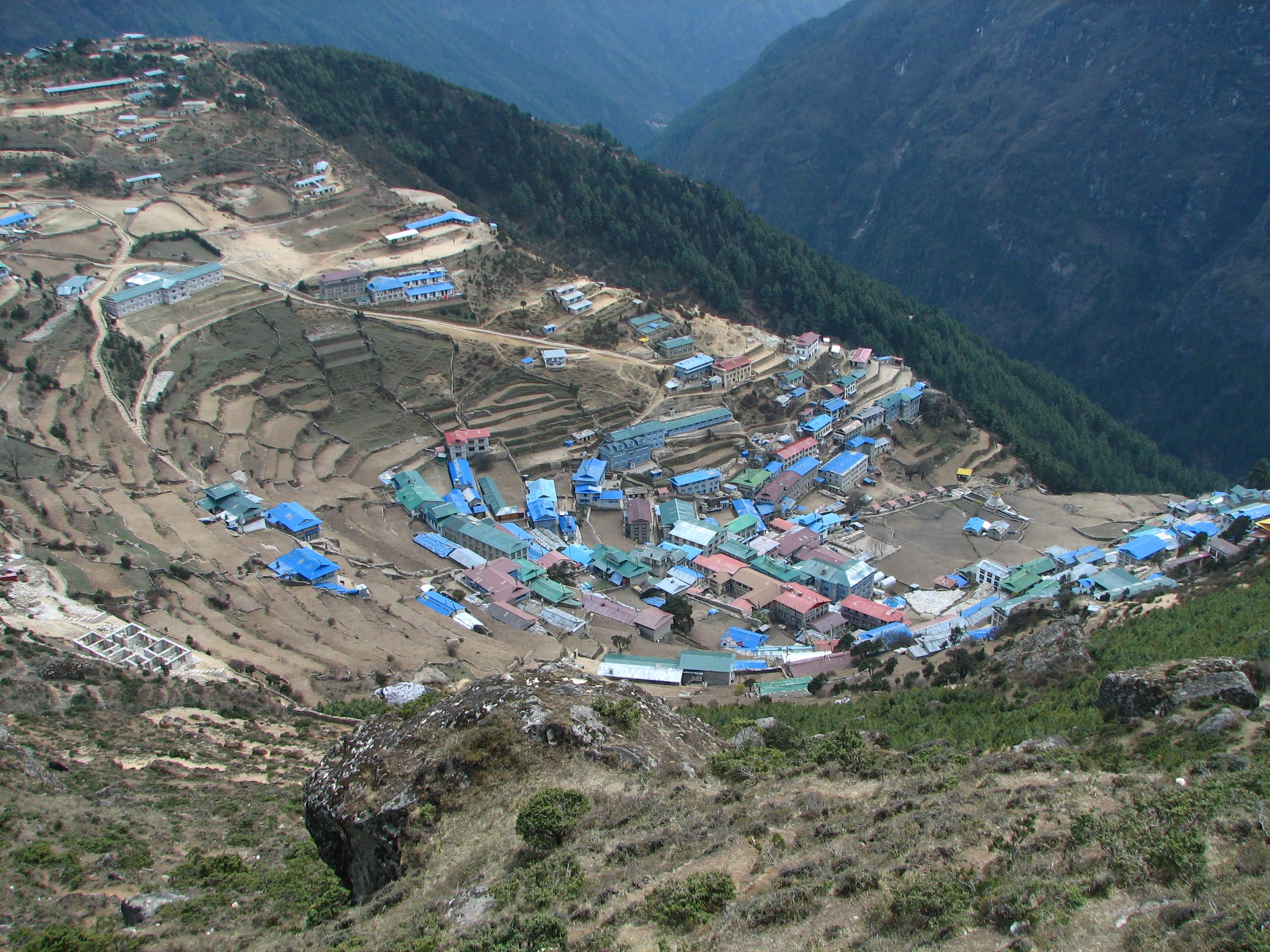 Namche Bazaar on the Everest trail
